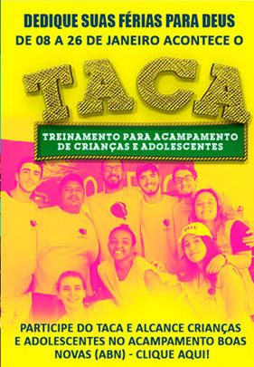 TACA– Treinamento para Acampamento de Crianças e Adolescentes
