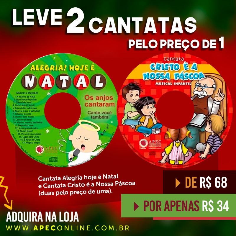 Combo Cantatas: Páscoa e Natal