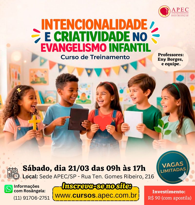 Curso Intencionalidade e Criatividade no Evangelismo Infantil