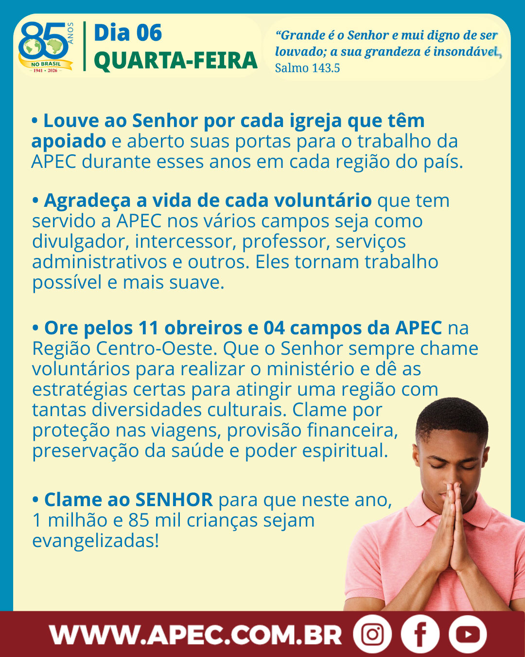 Dia 06 Quarta-feira