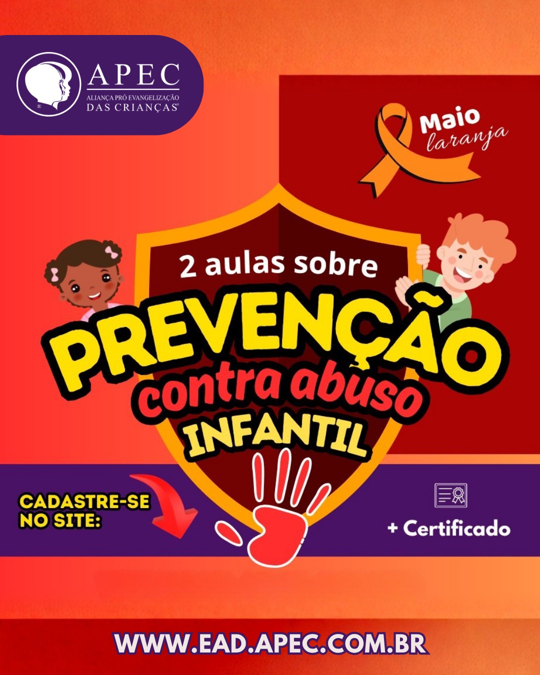 2 aulas sobre prevenção contra abuso infantil